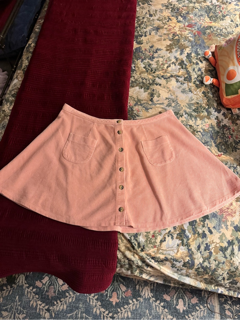 ASOS Curve corduroy skirt